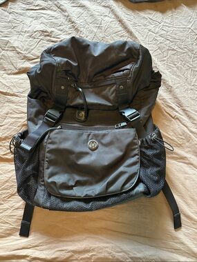 lululemon athletica Black Utility Backpack with Purse